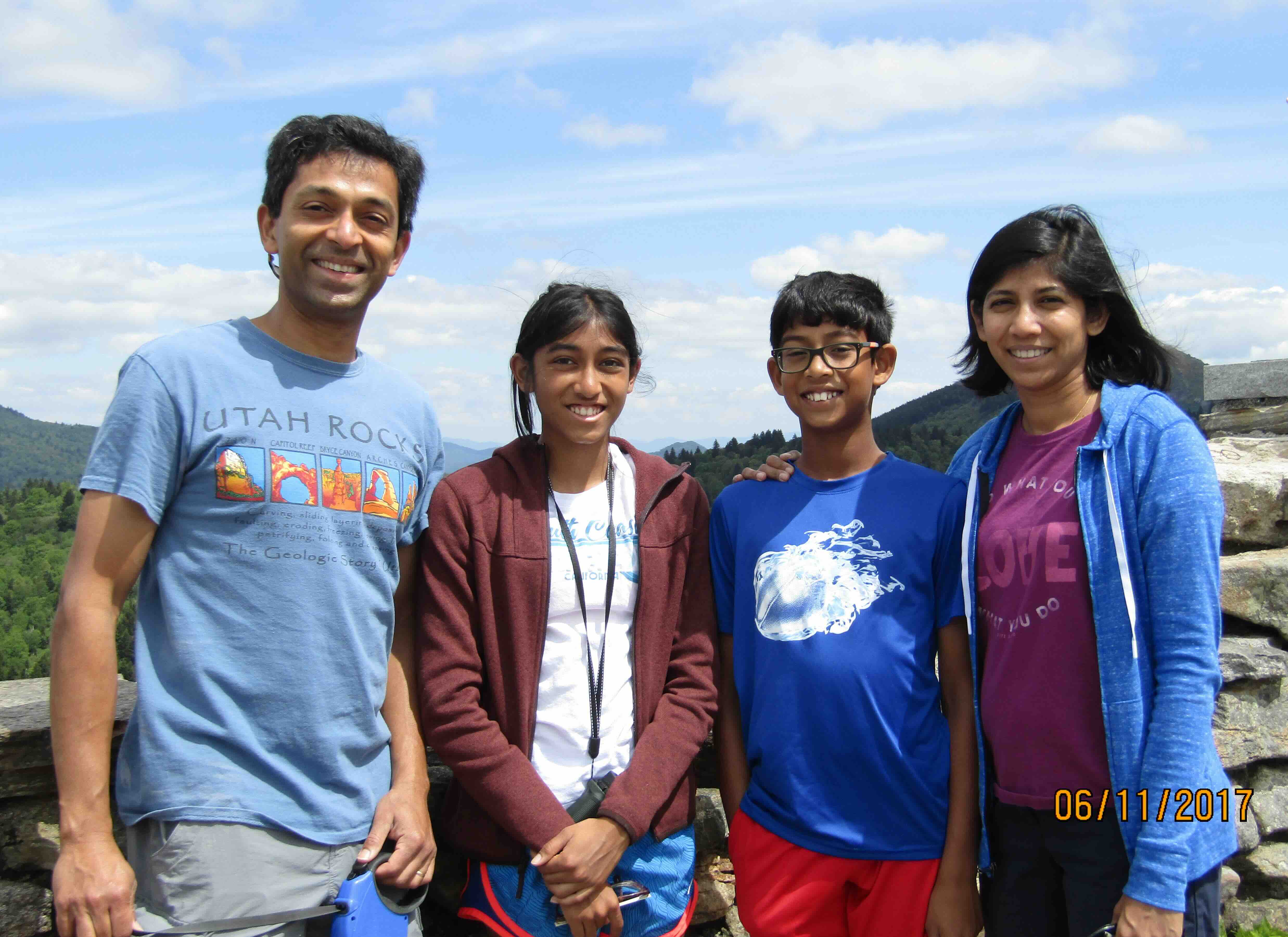 Family hiking photos