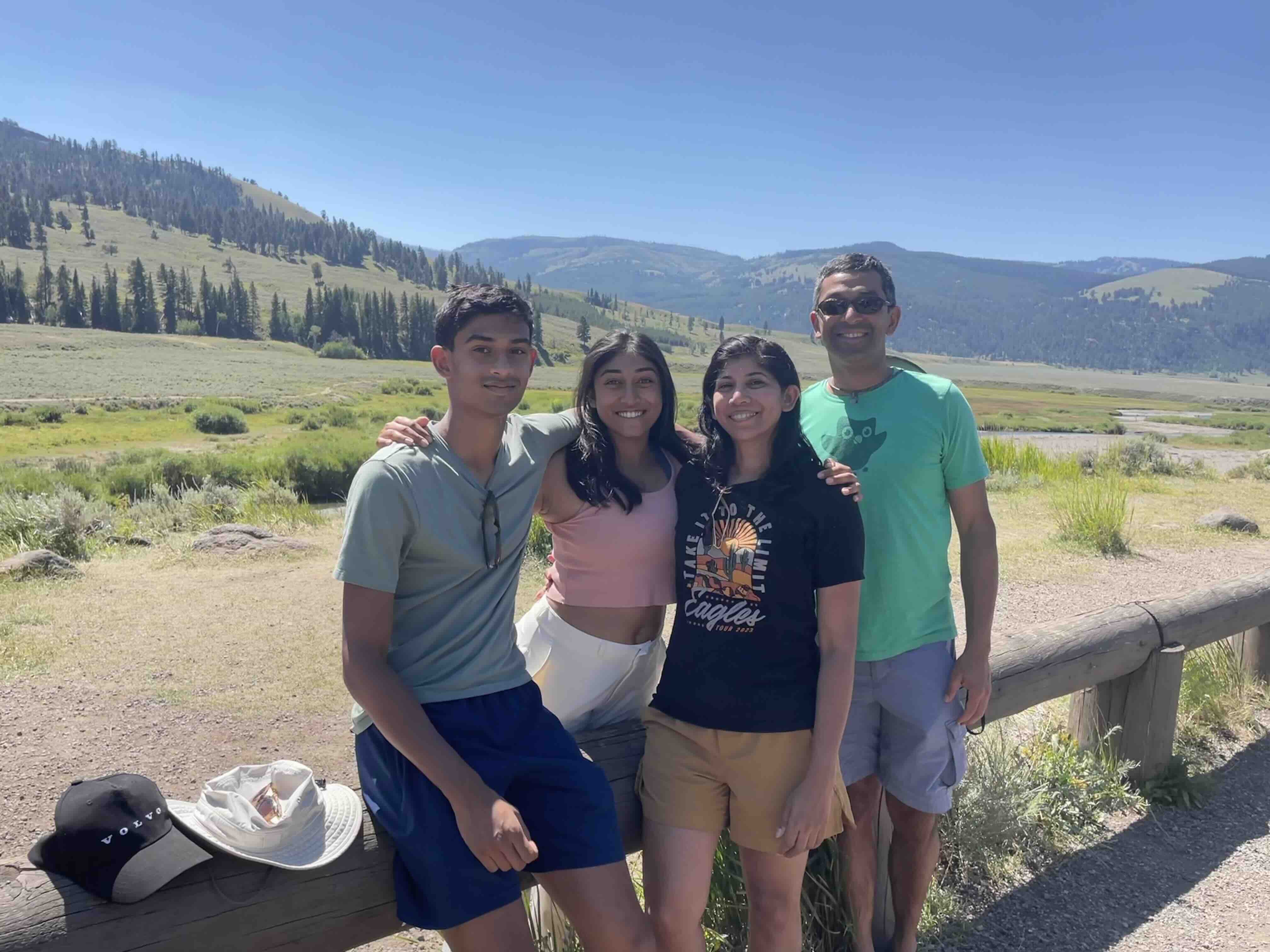 Family hiking photos