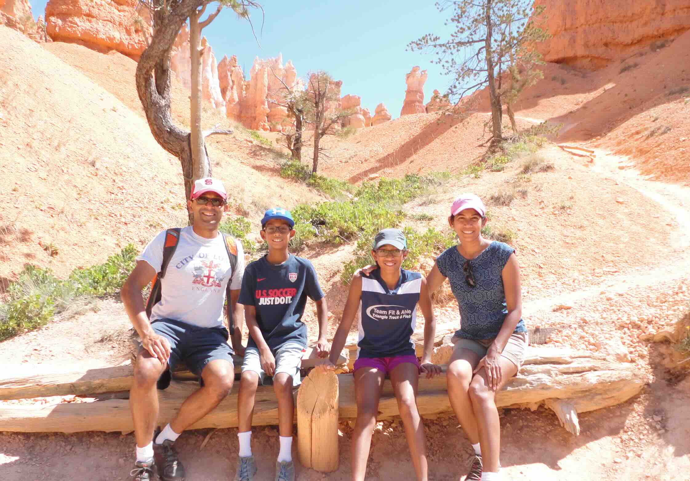 Family hiking photos